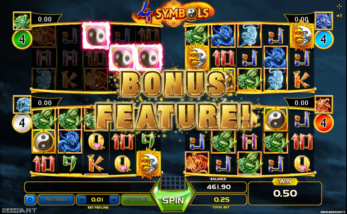 4Symbols video slot machine screenshot