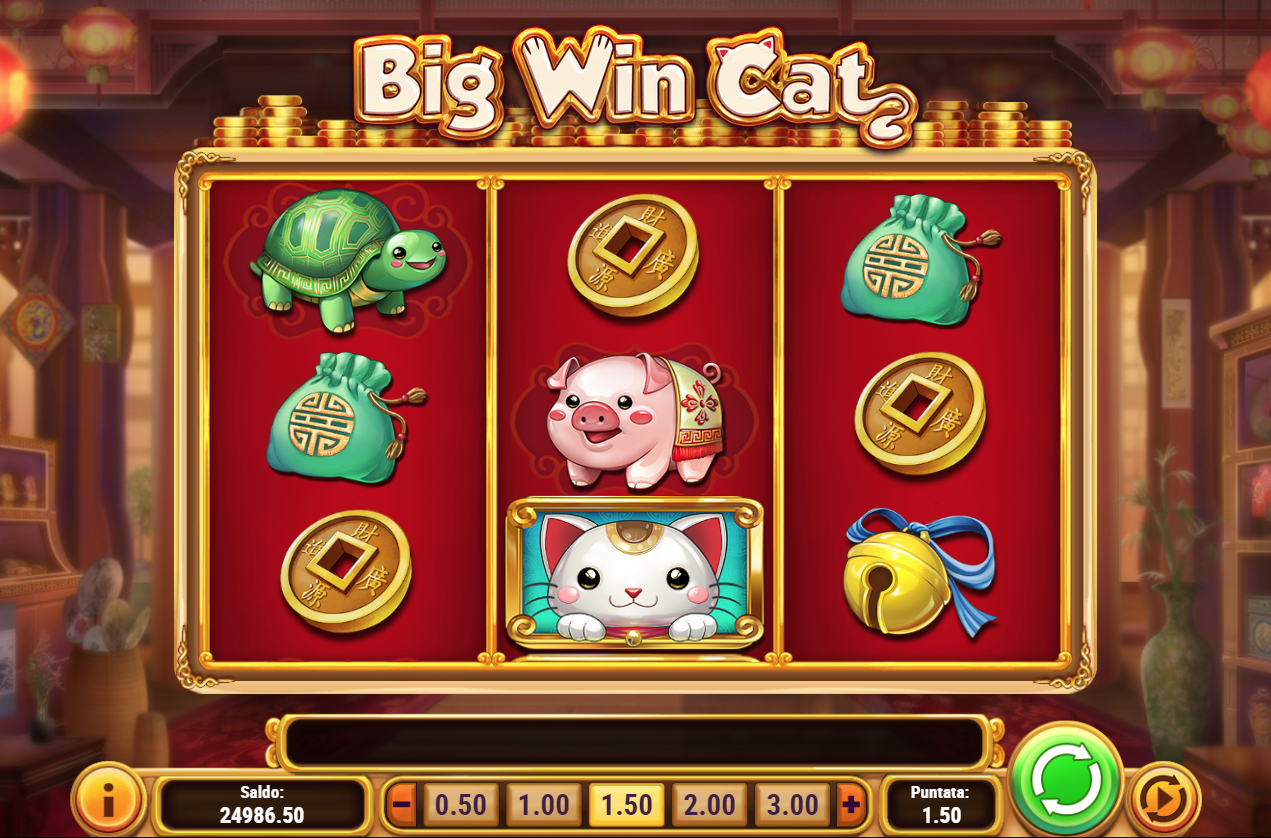 Big Win Cat slot game screenshot