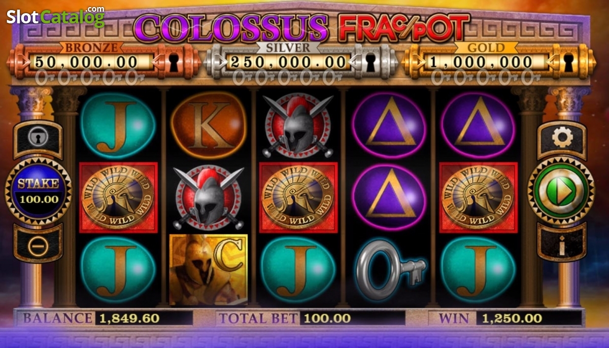 Colossus Fracpot slot game screenshot