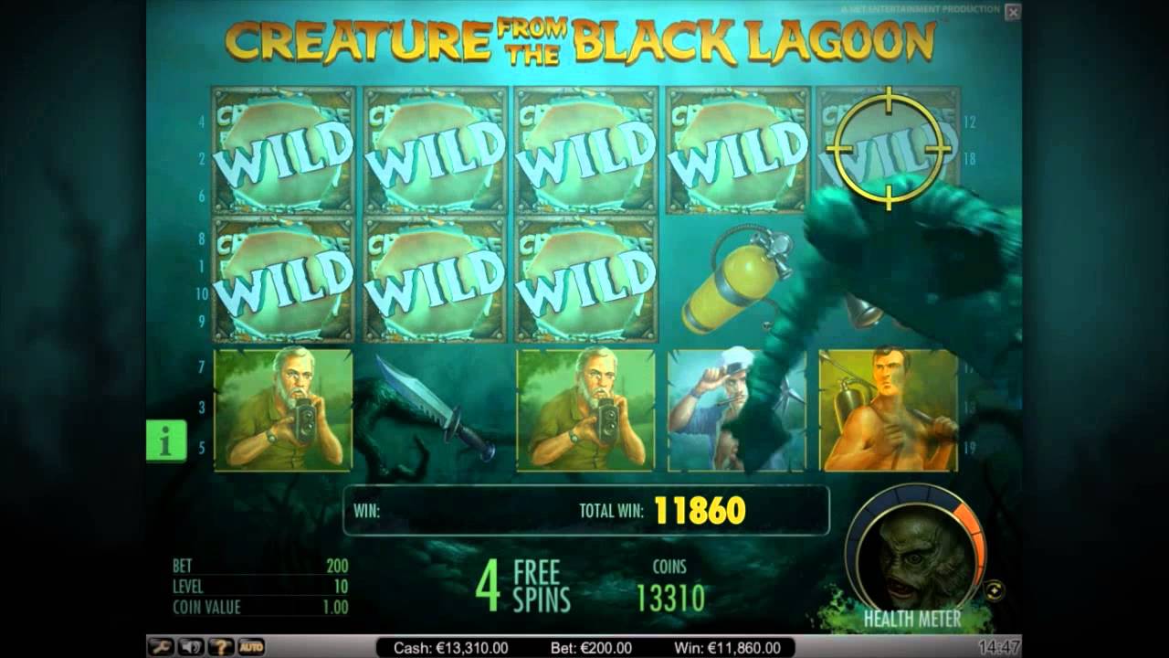 Creature From the Black Lagoon slot machine screenshot