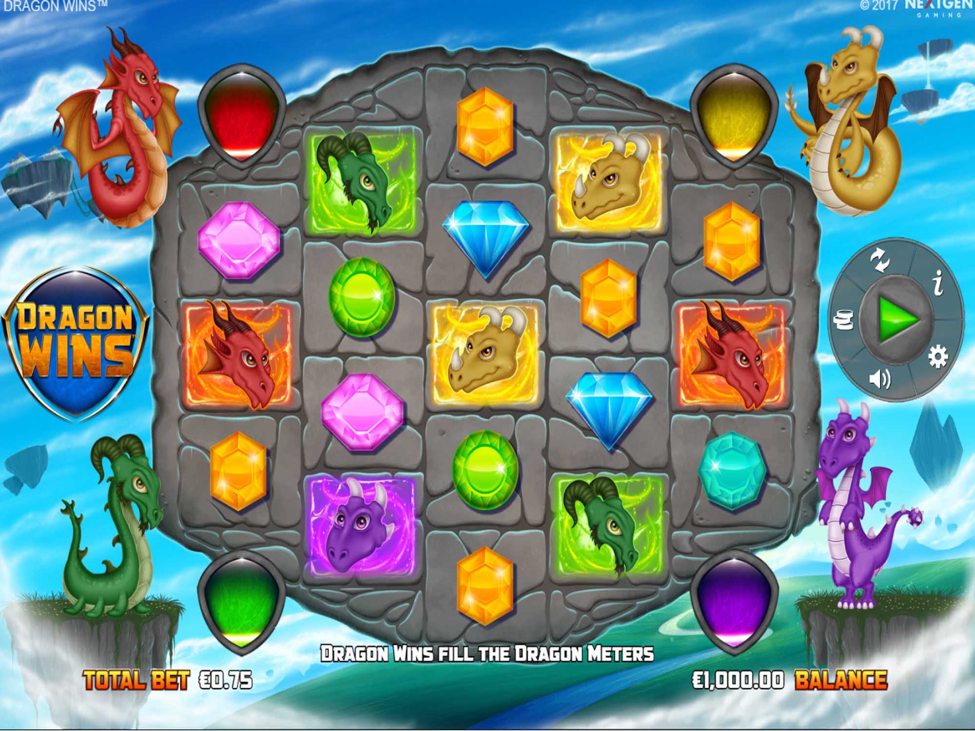 Dragon Wins slot game screenshot