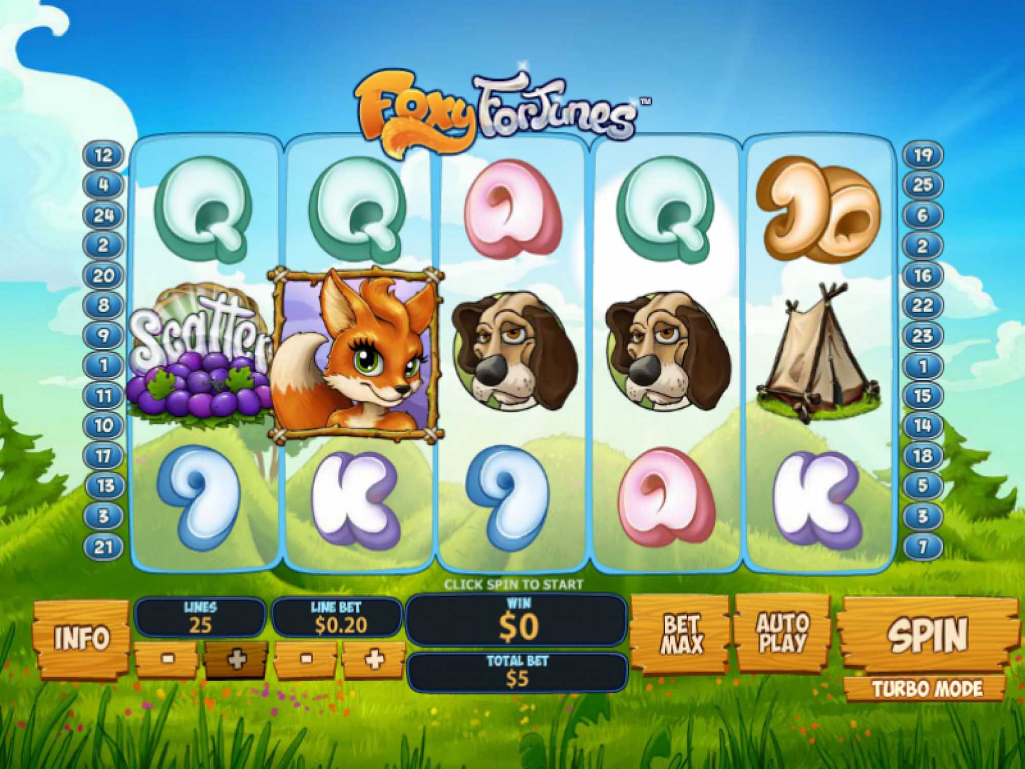 Foxy Fortune video slot game screenshot