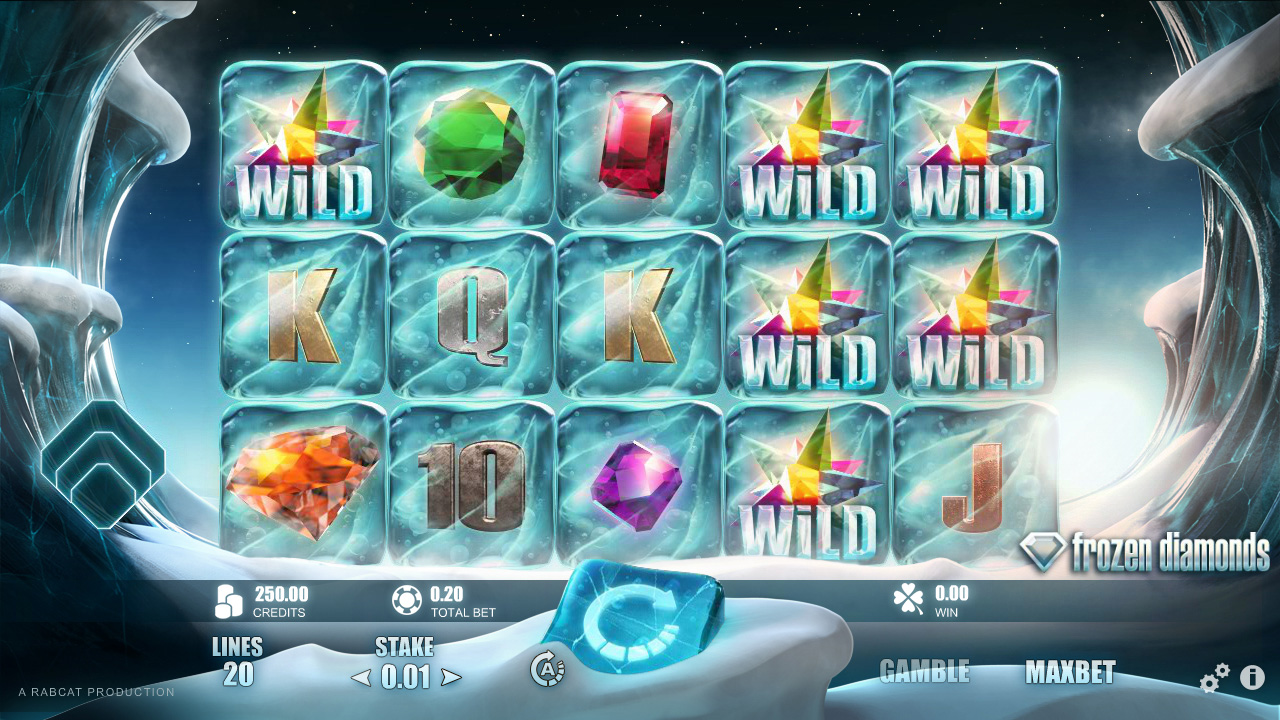 Frozen Diamonds slot machine screenshot