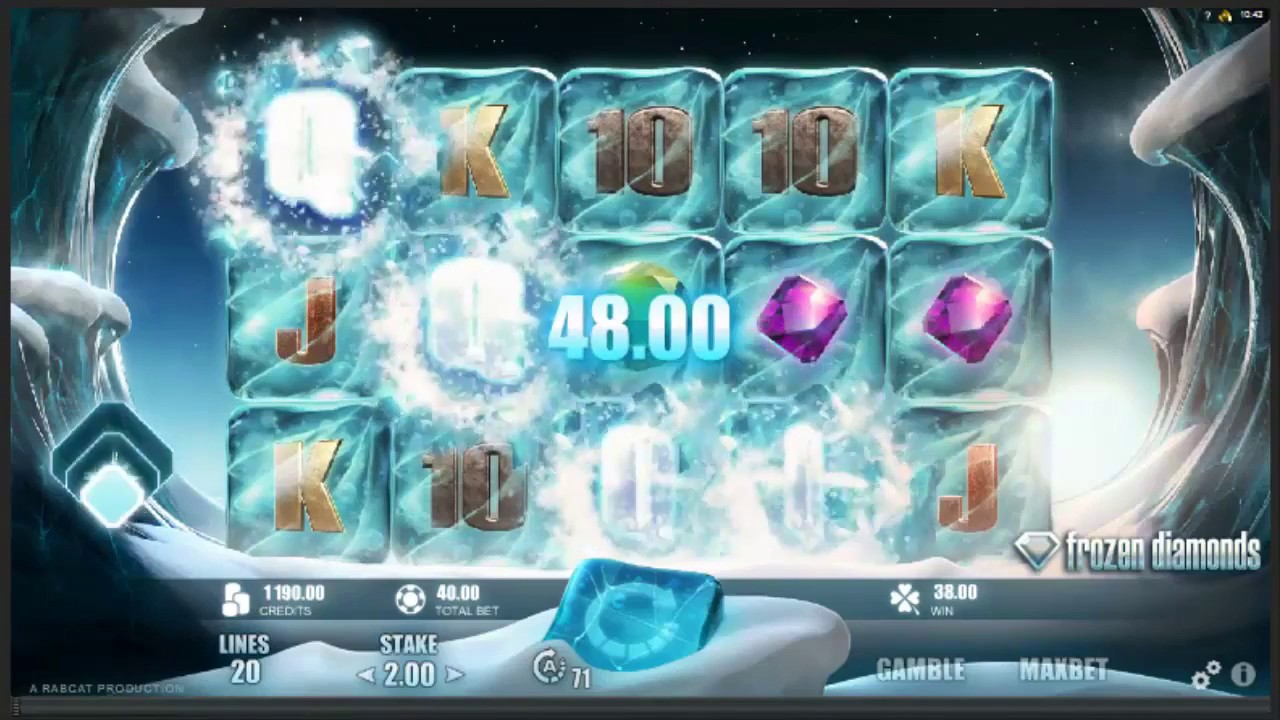 Frozen Diamonds video slot machine screenshot