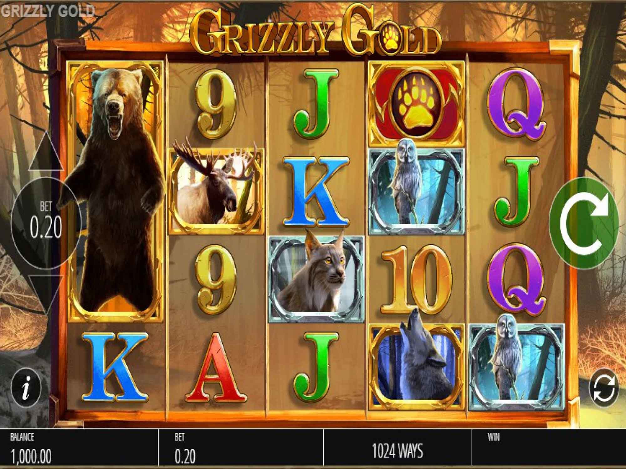 Grizzly Gold slot game screenshot