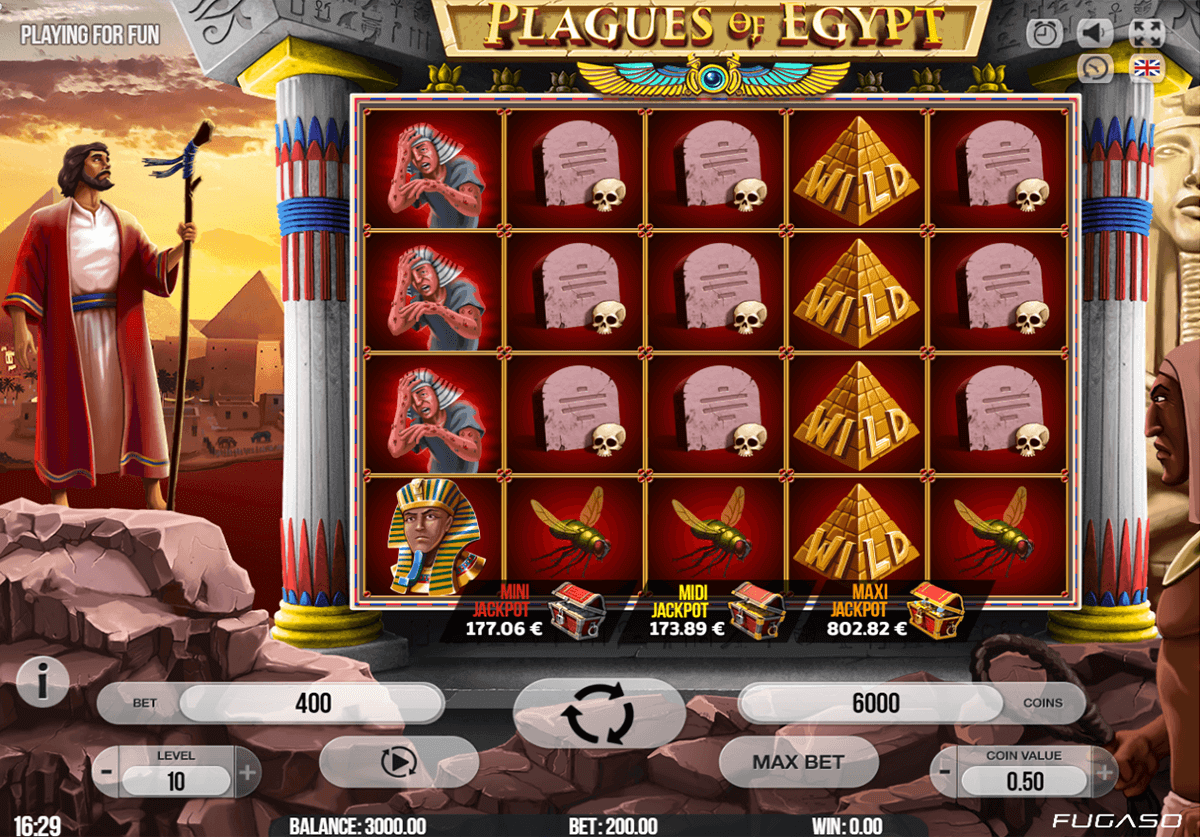 Plagues Of Egypt slot machine screenshot