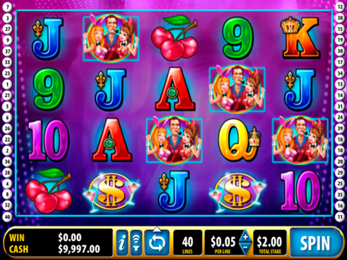 Playboy Hot Zone video slot machine screenshot