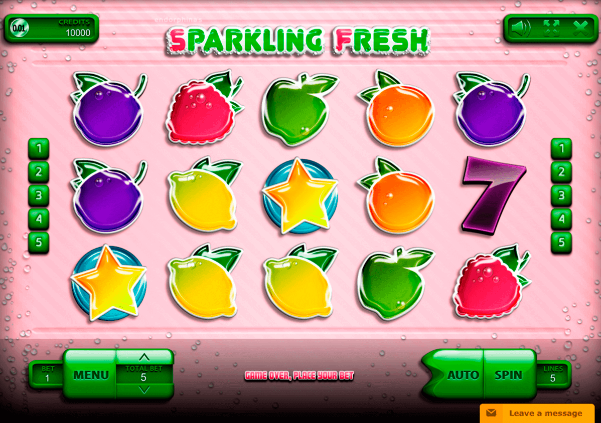 Sparkling Fresh video slot machine screenshot