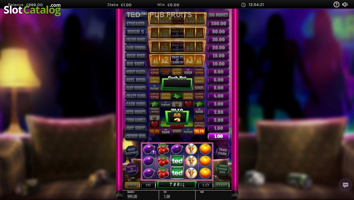 Ted video slot machine screenshot